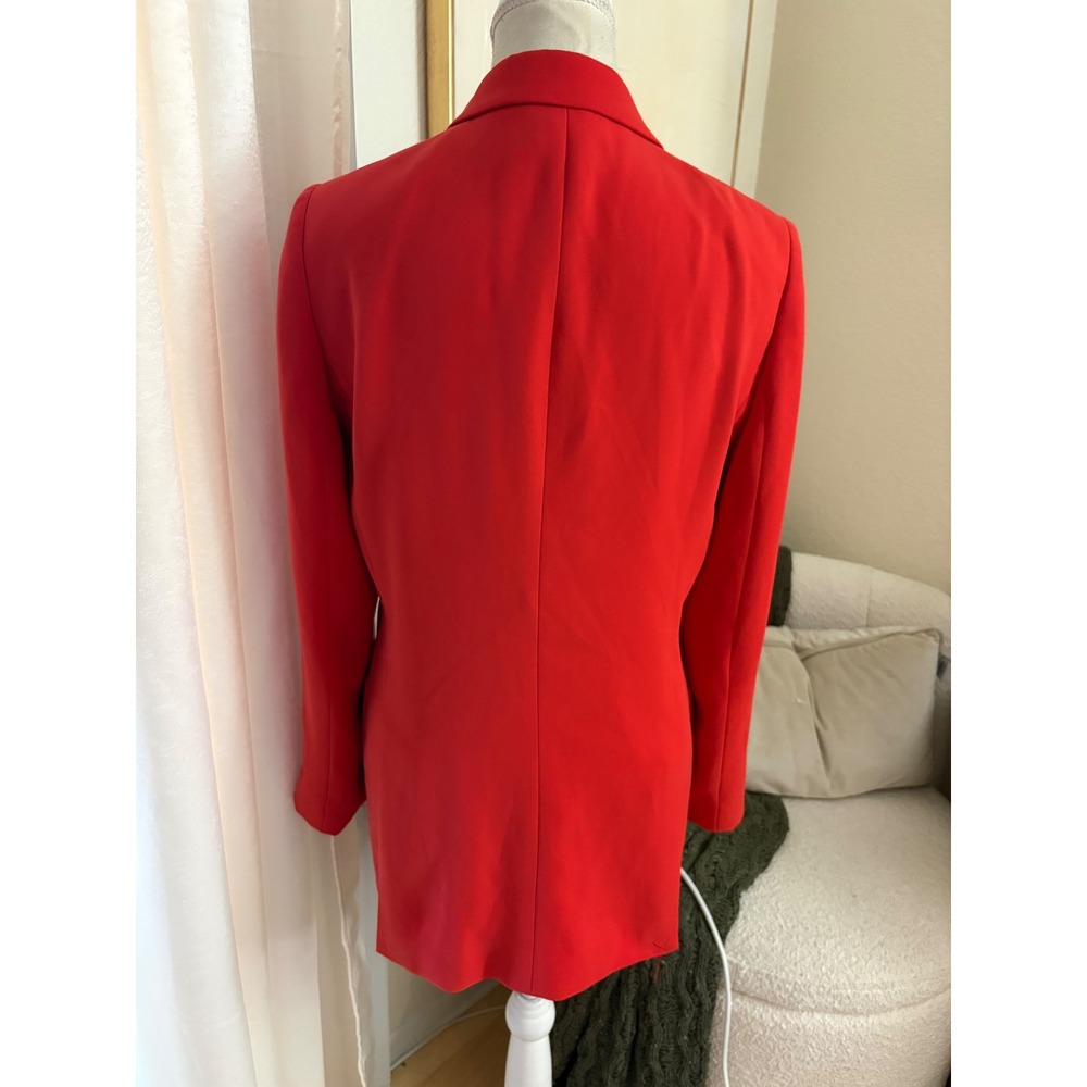 REISS Maia Single Breasted Blazer Red Size 6 - Picture 4 of 12